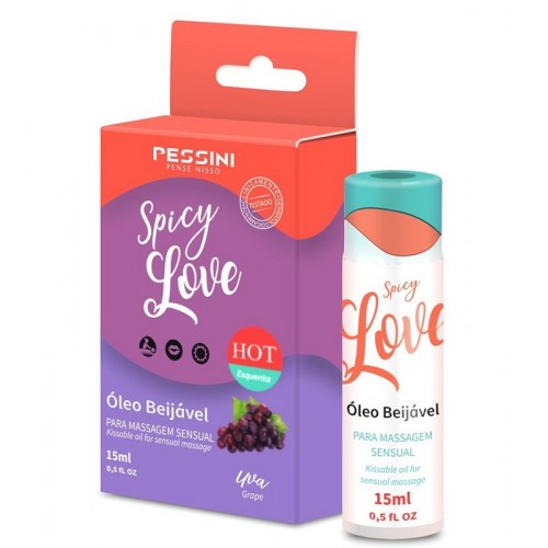 Gel comestível Spicy Love 15 ml - Uva