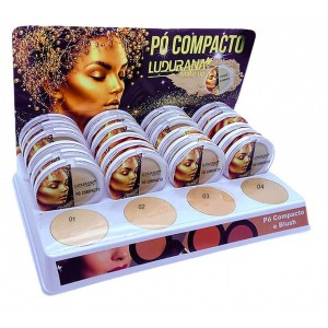 1 Und Pó Facial Compacto Ludurana Cores Claras