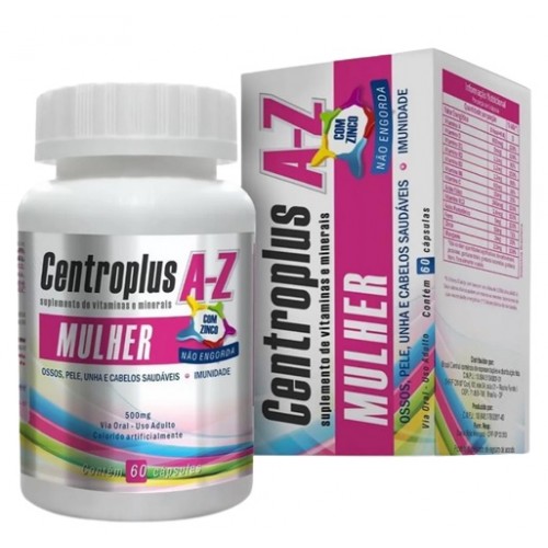 MultiVitamínico CentroPlus AZ Mulher - 60 cps
