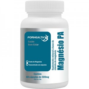 Cloreto de Magnésio P.A. 500mg 60 cps