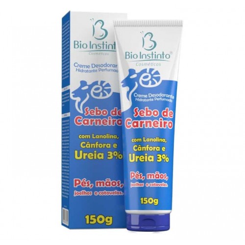 Creme Desodorante Hidratante Sebo de Carneiro Com Lanolina (Bio Instinto) 150g