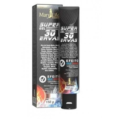 Super Gel Desodorante Massageador 30 Ervas 150g